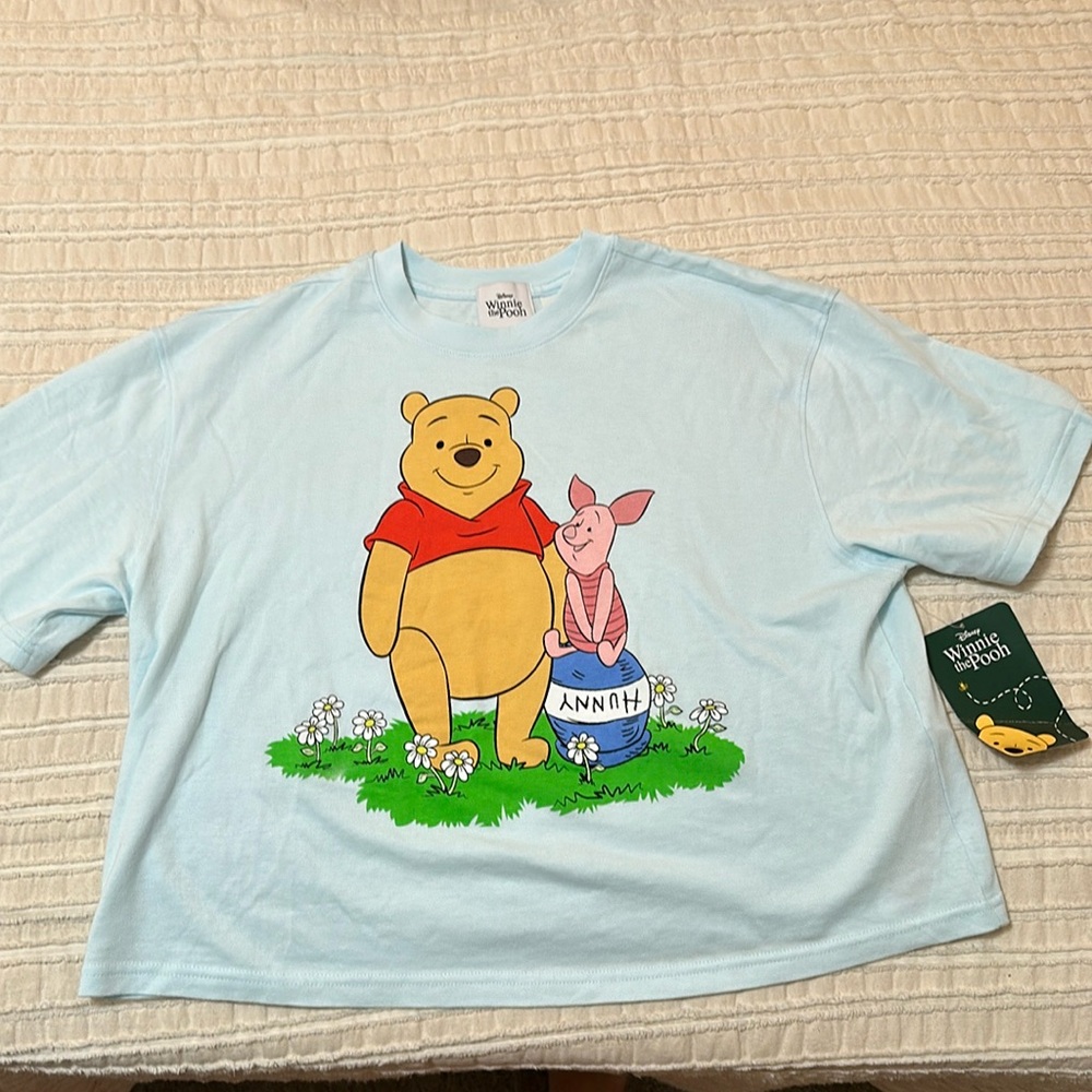 Brand new Winnie The Pooh cropped tshirt